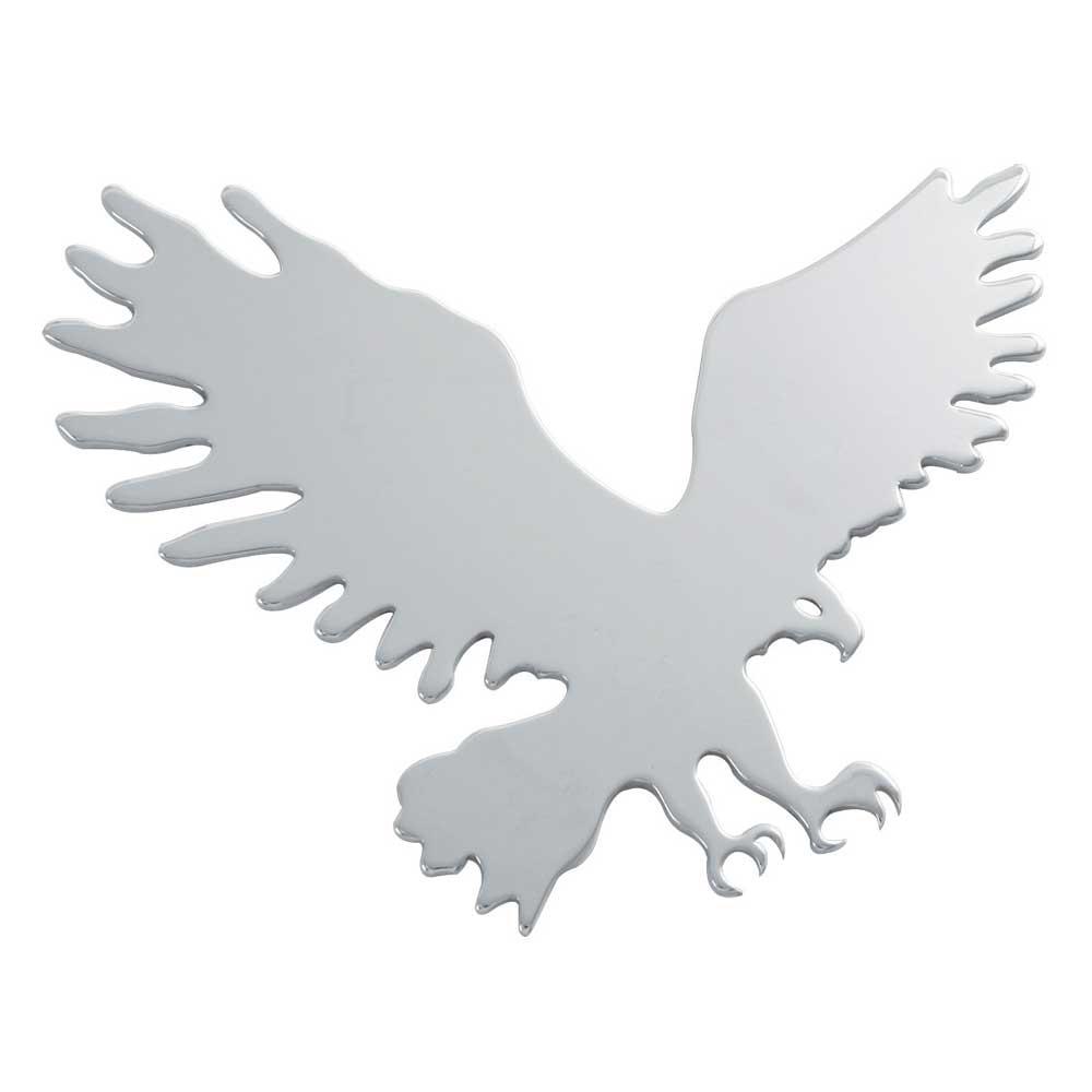 Chrome Small Eagle Facing Right Cut Out Tape Mount
