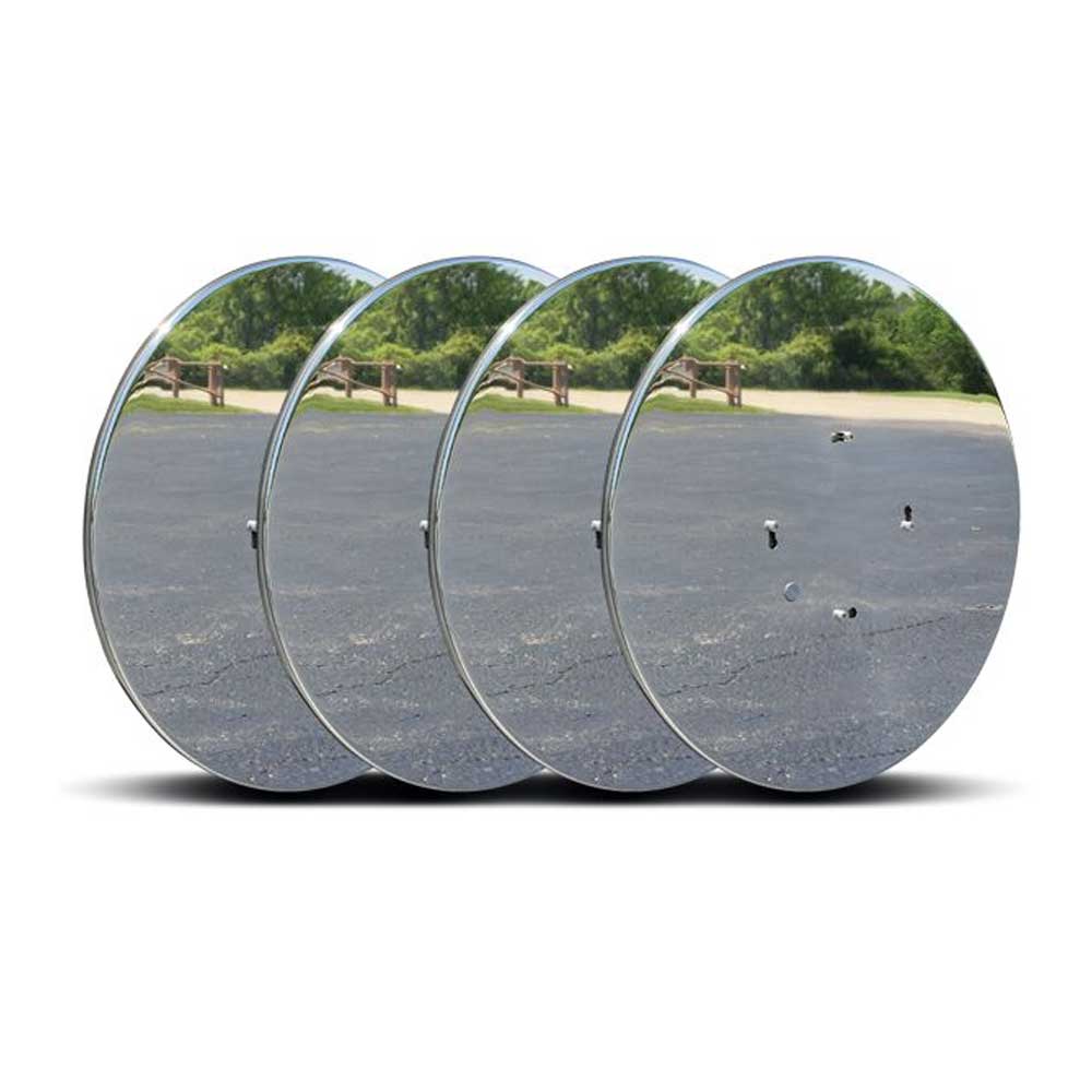 Twist & Lock Aero Wheel Covers Stainless 5/8 Stud