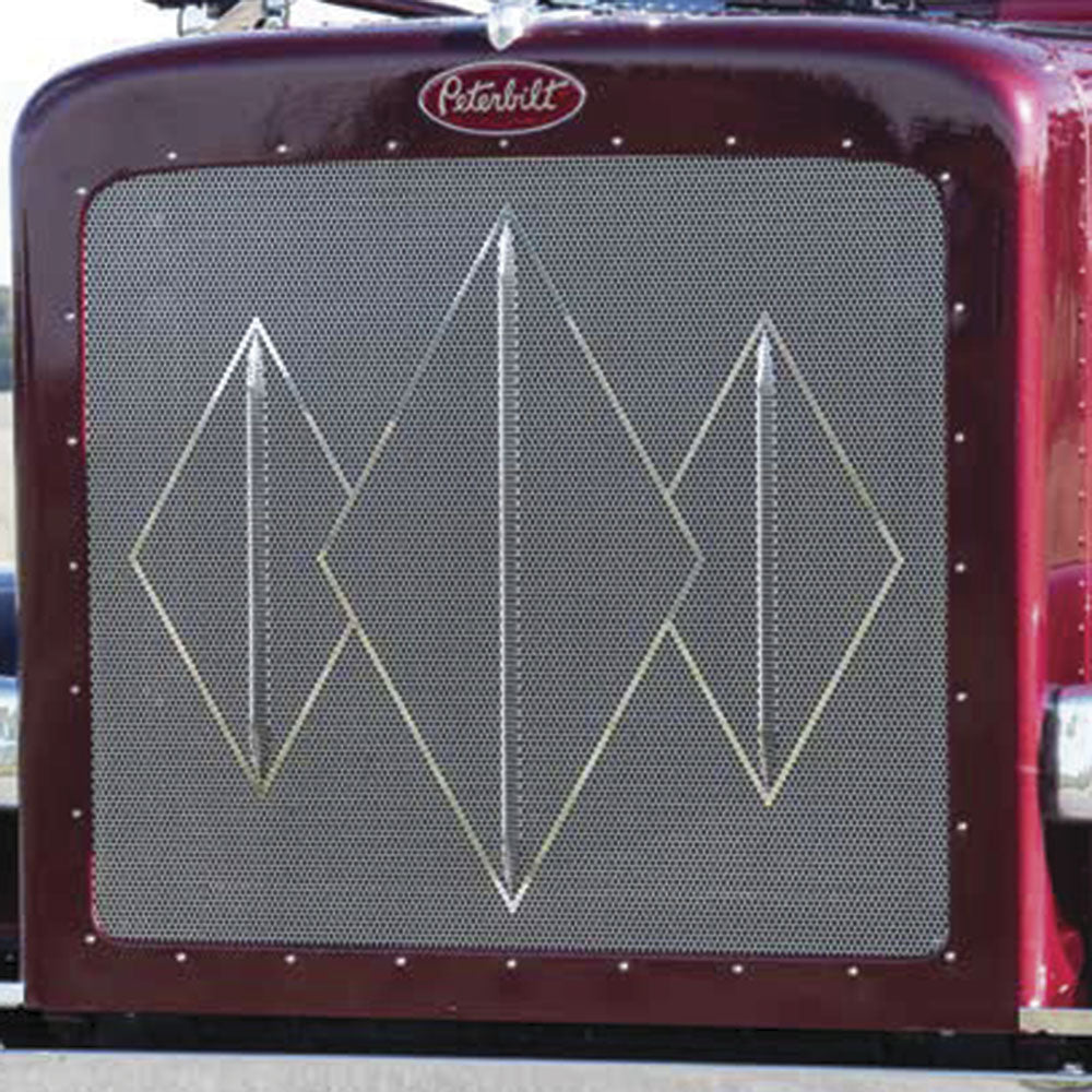 Peterbilt 388, 389 Triple Diamond Grill with Bars