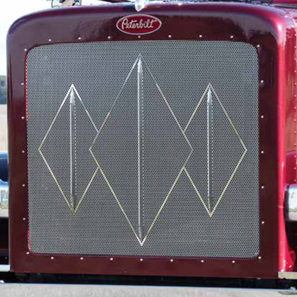 Peterbilt 388, 389 Triple Diamond Grill with Bars