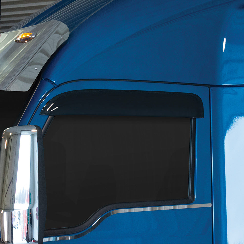 Smoke Belmor Chop Tops Side Window Deflectors for Freightliner Cascadia
