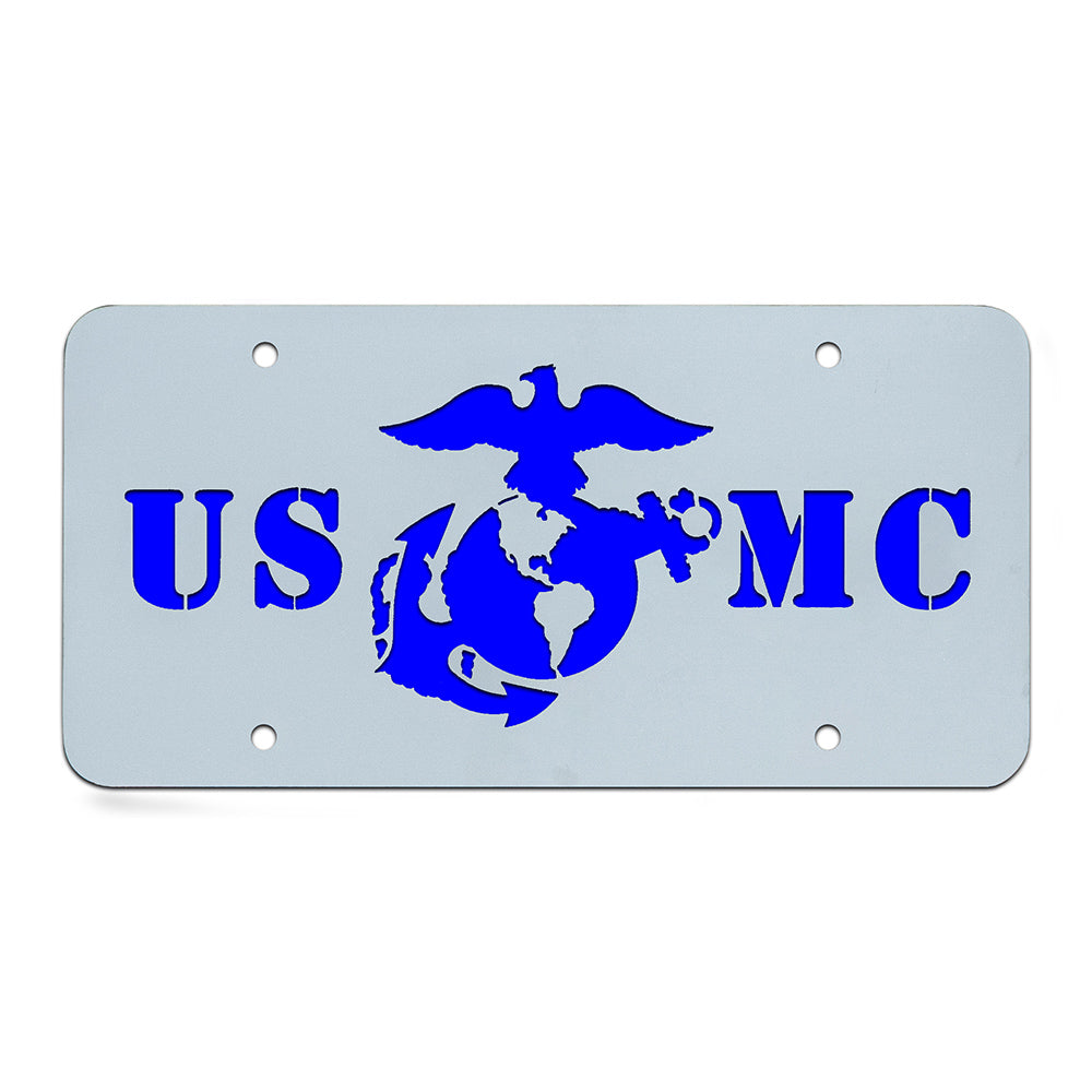 Vanity Plates with Color Background