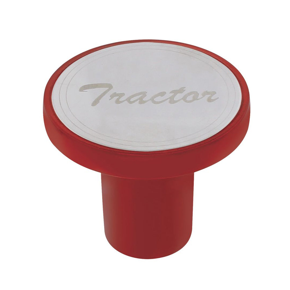 Aluminum Tractor Air Valve Knob - Candy Red