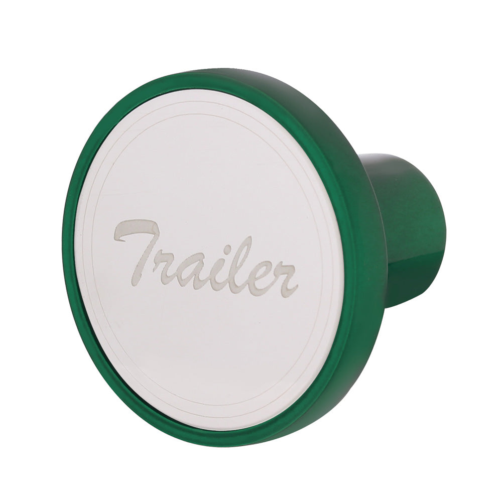 Aluminum Trailer Air Valve Knob - Emerald Green