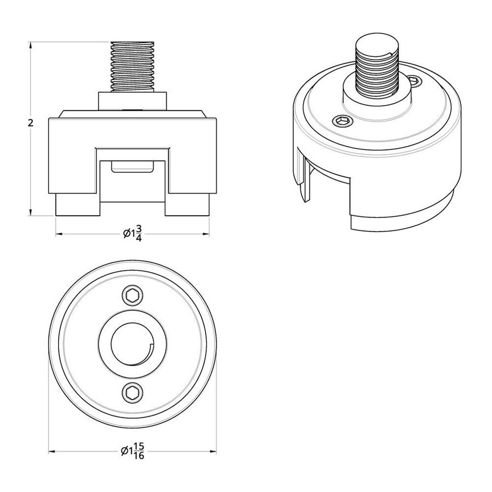 Chrome Shifter Mounting Adapter