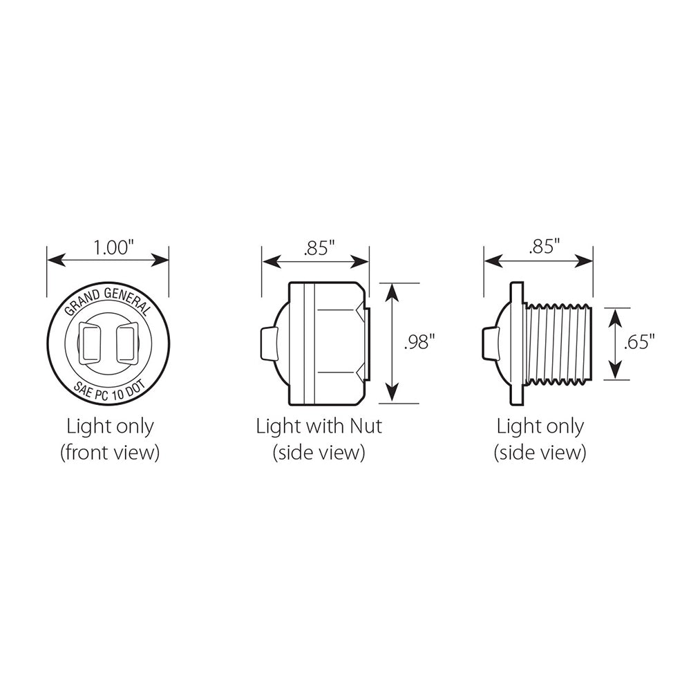 1" LED Dual Function Wide Angle Mini Light