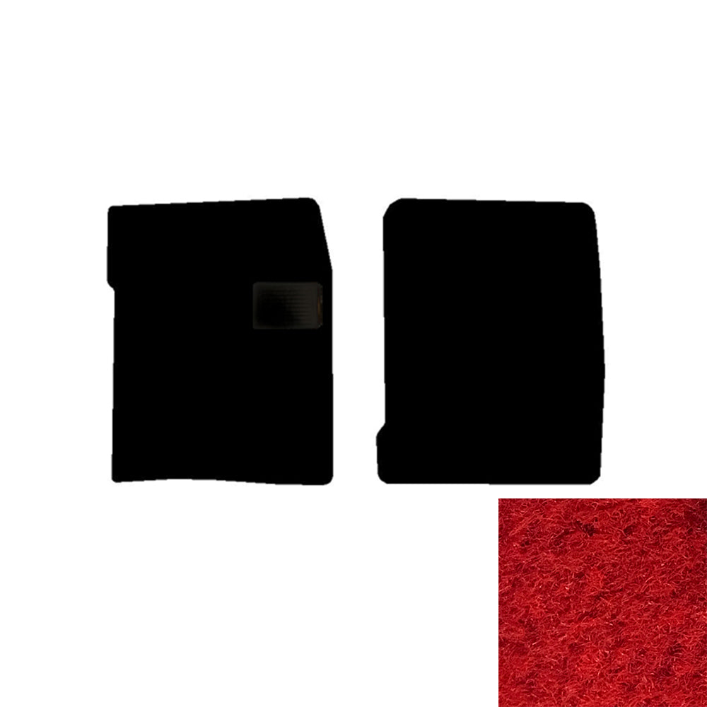 2-Piece Premium Floor Mats for Freightliner FL60 in Red