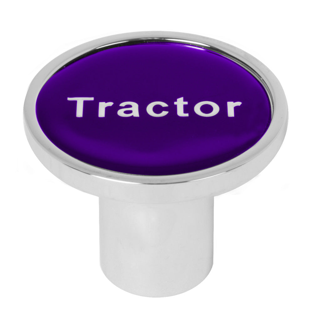 Chrome Tractor/Trailer Air Valve Knob - Thread On