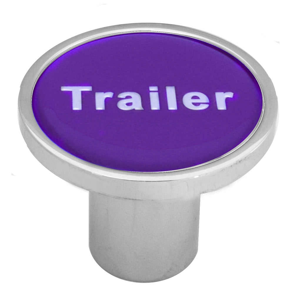 Chrome Tractor/Trailer Air Valve Knob - Thread On