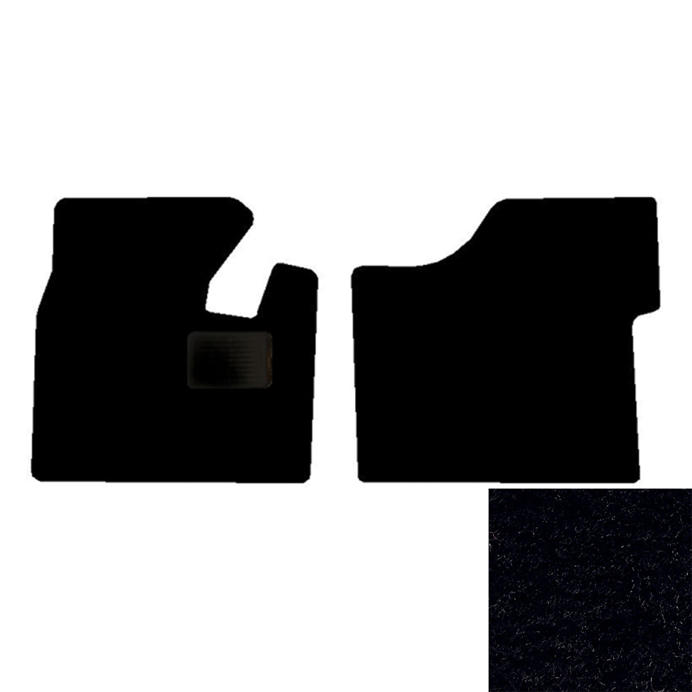 2-Piece Premium Floor Mat Set for Peterbilt 579 in Black