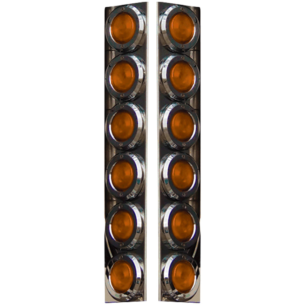 Peterbilt 15" Donaldson/Vortox Air Cleaner LED Light Bars