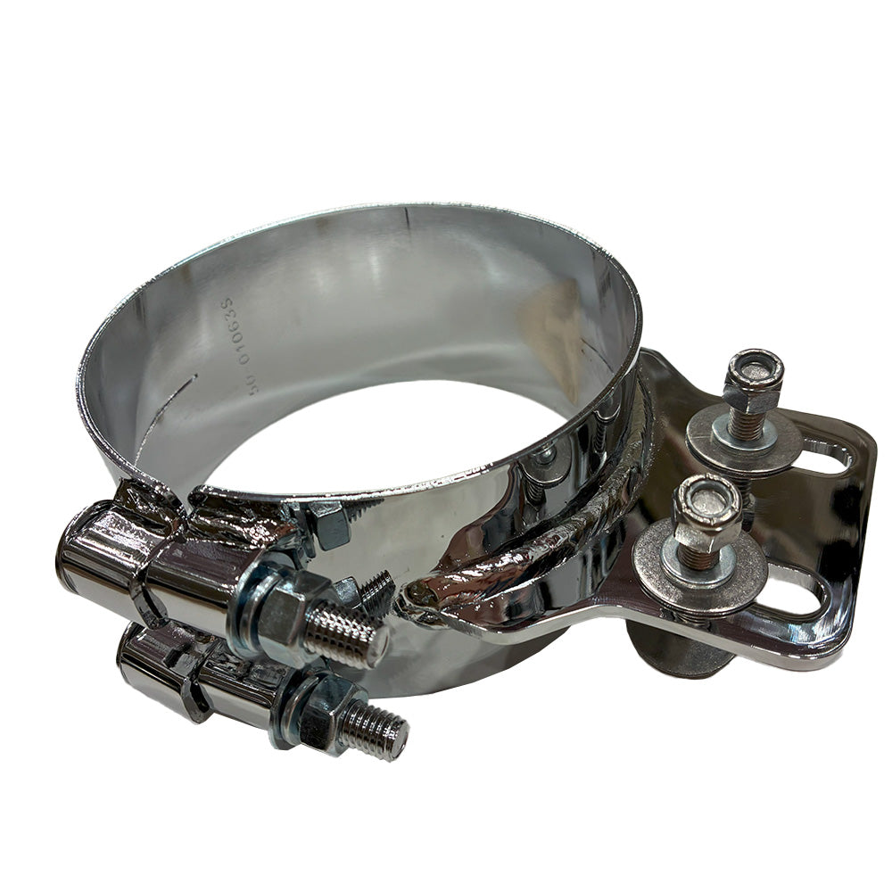 Peterbilt 359, 379 Chrome 5" Straight Bracket Clamp