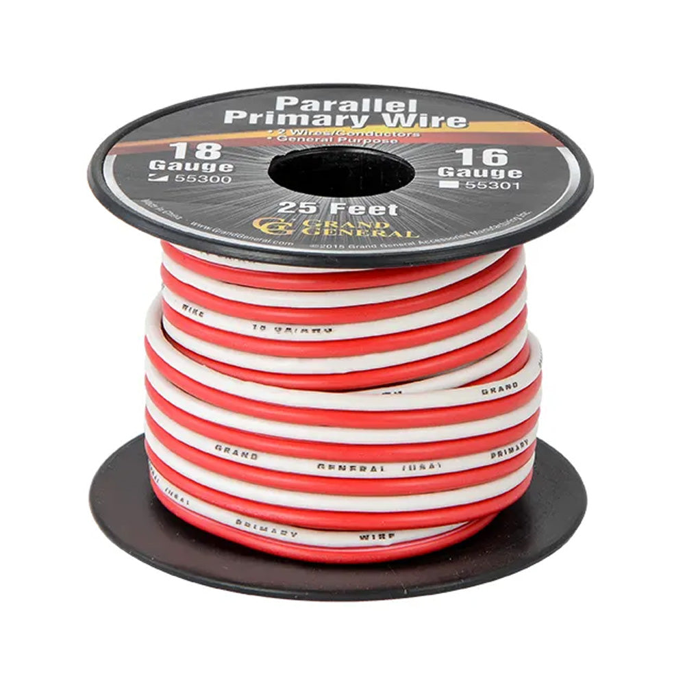 18G 2 Wire Parallel Primary Roll 25FT