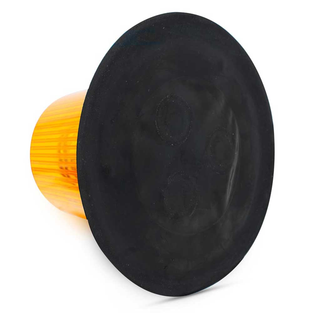 12-Volt Amber LED Beacon Light with Twelve Flash Patterns - Magnet Mount