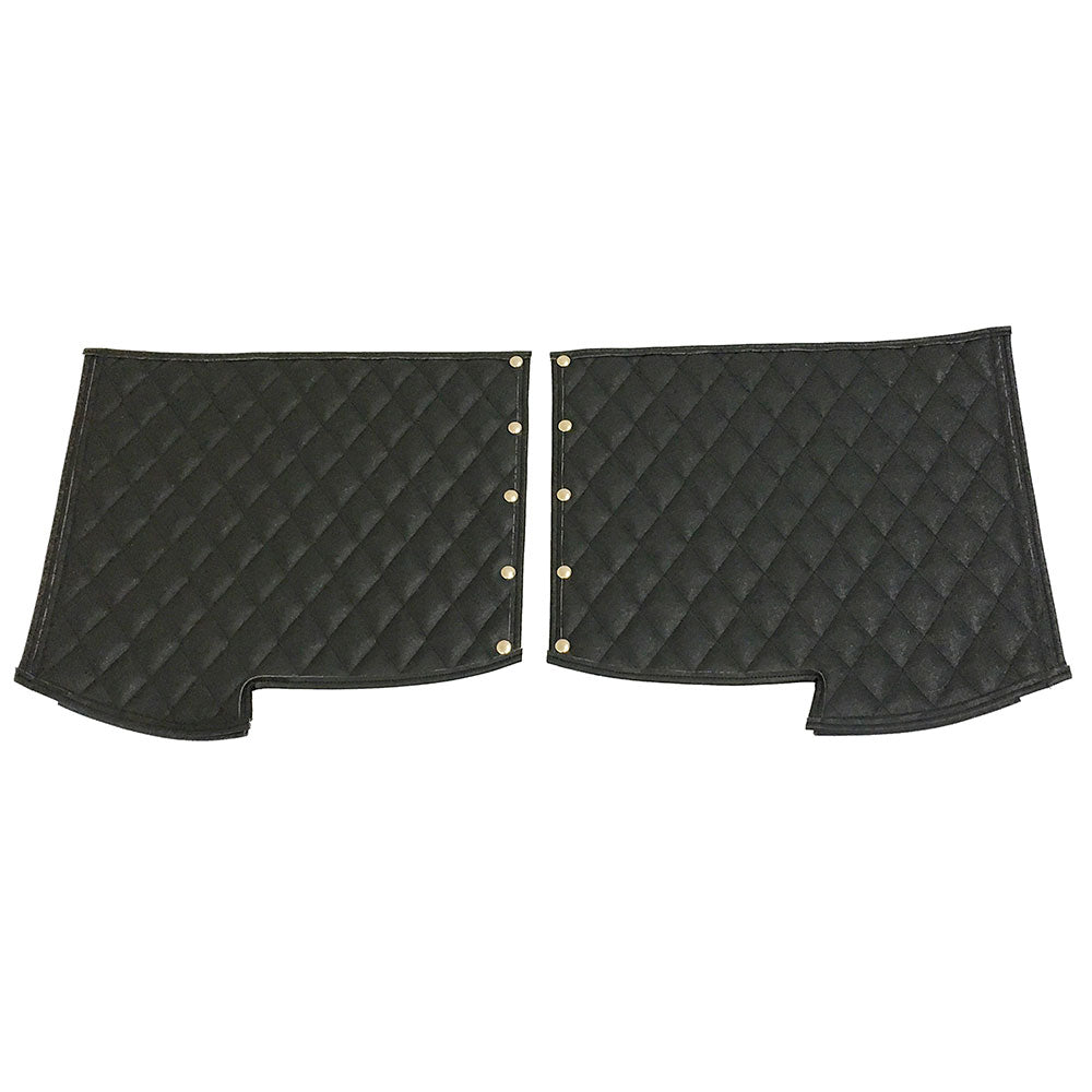 Peterbilt 379 Black Quilted Fender Guards