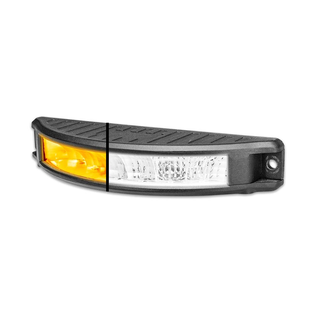 7" Dual Revolution LED Work Light w/ Amber Strobe