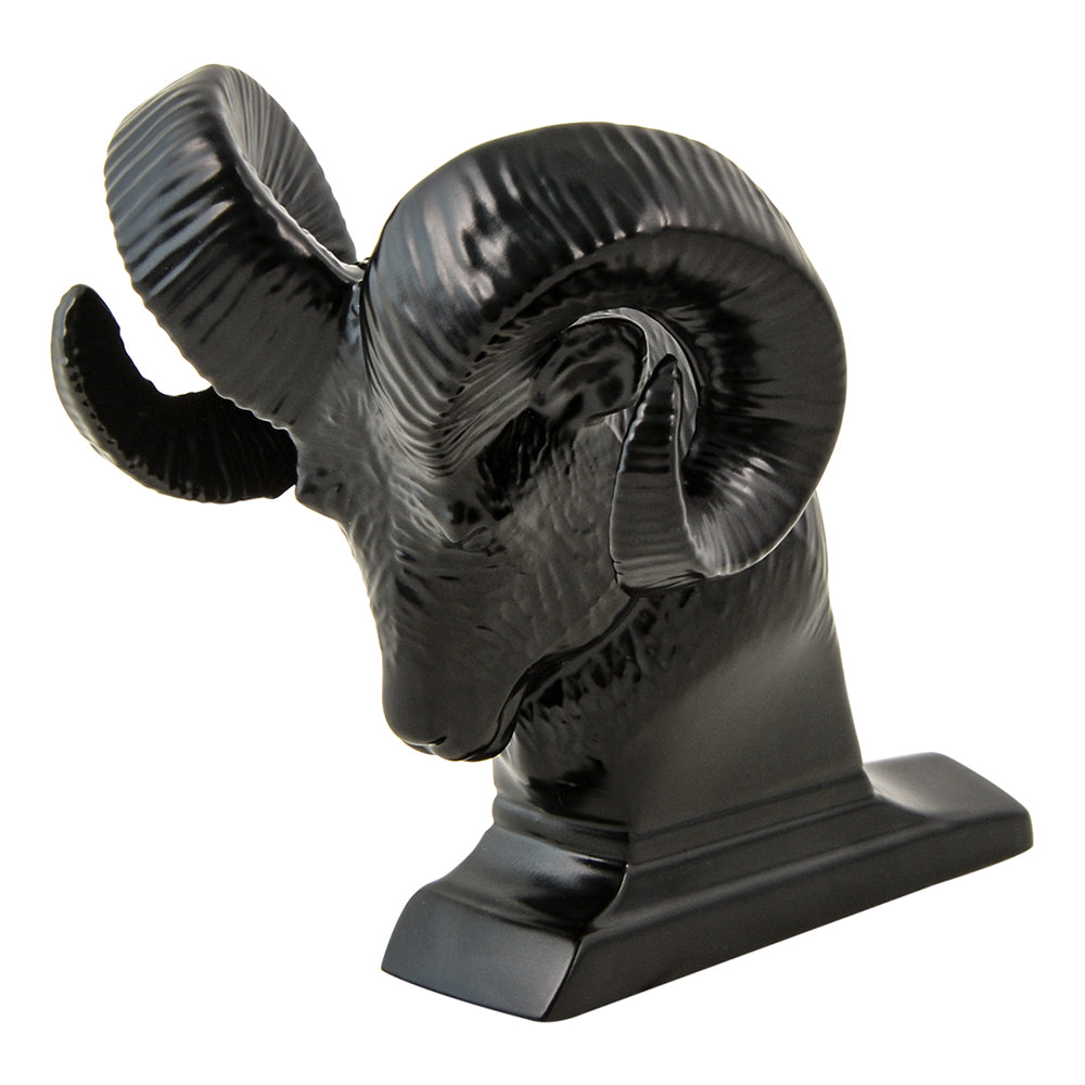 Black Ram's Head Hood Ornament