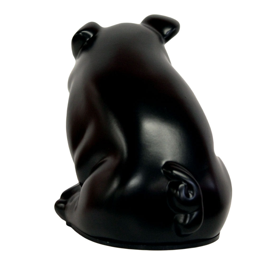 Black Smiling Pig Hood Ornament