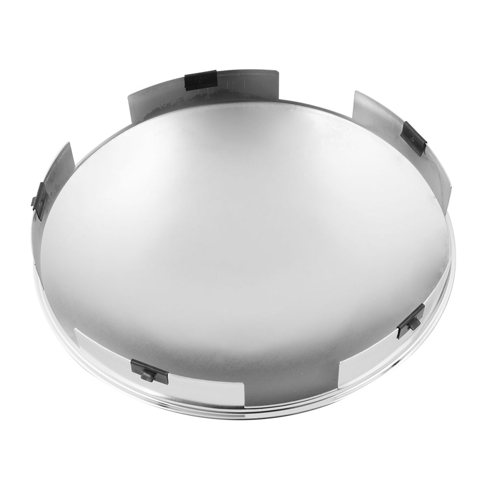 Chrome Dome Front Hubcap, 5 Notch, 1" Lip