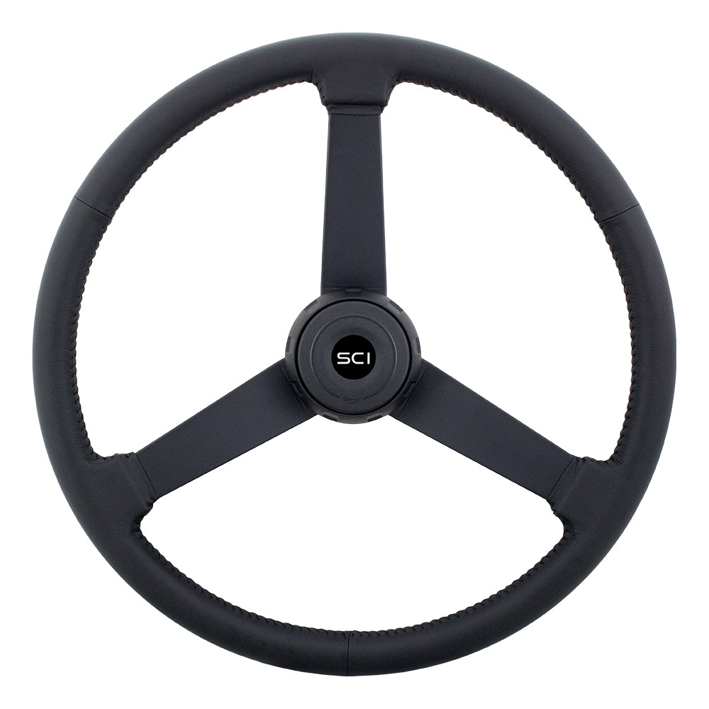 20" Hoss Leather Steering Wheel