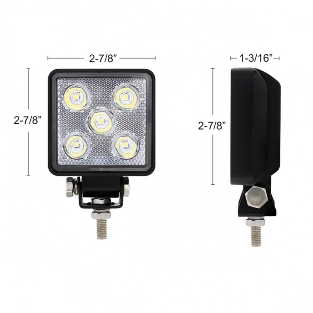3" Square 5 High Power LED Spot Light