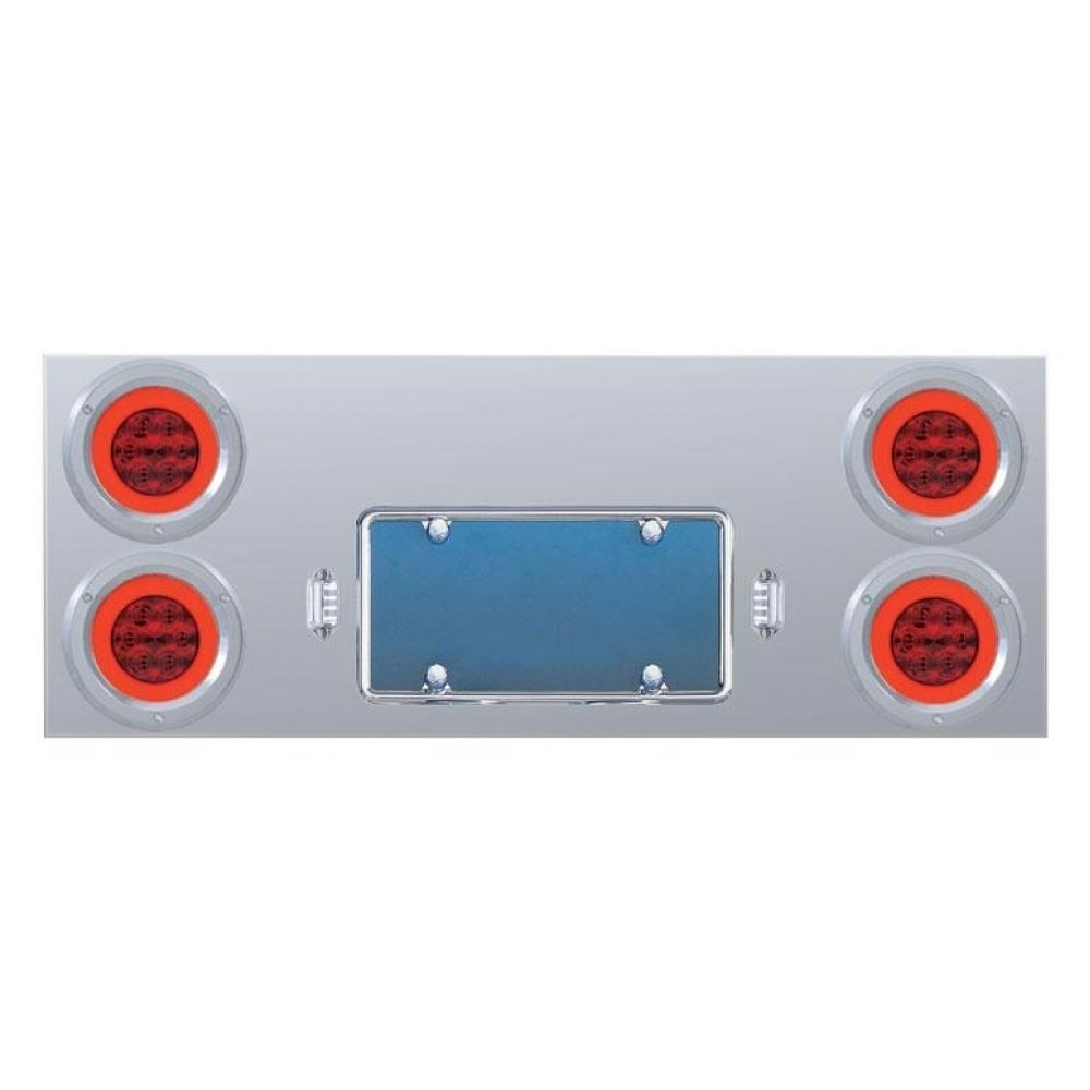Stainless Rear Center Panel with Halo LED Lights