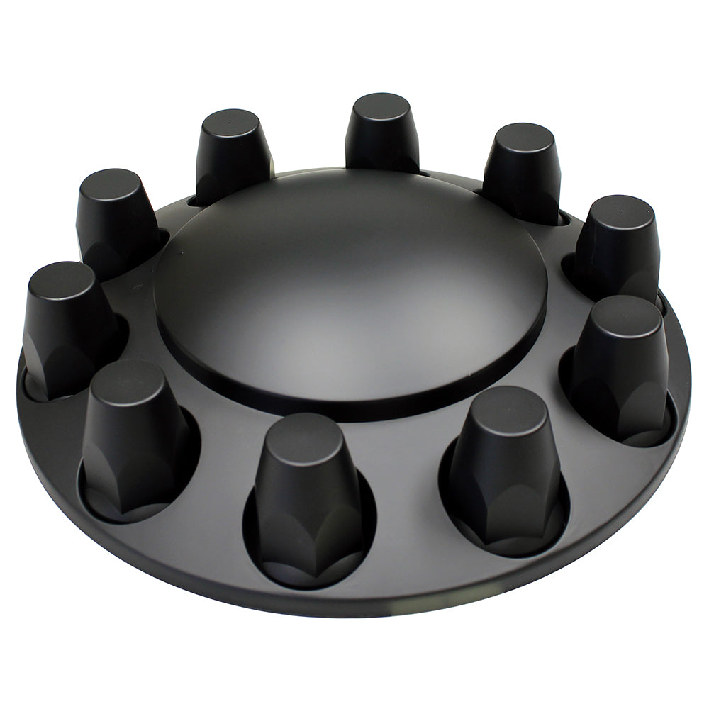 Black ABS Front Axle Cover with Dome Hubcap