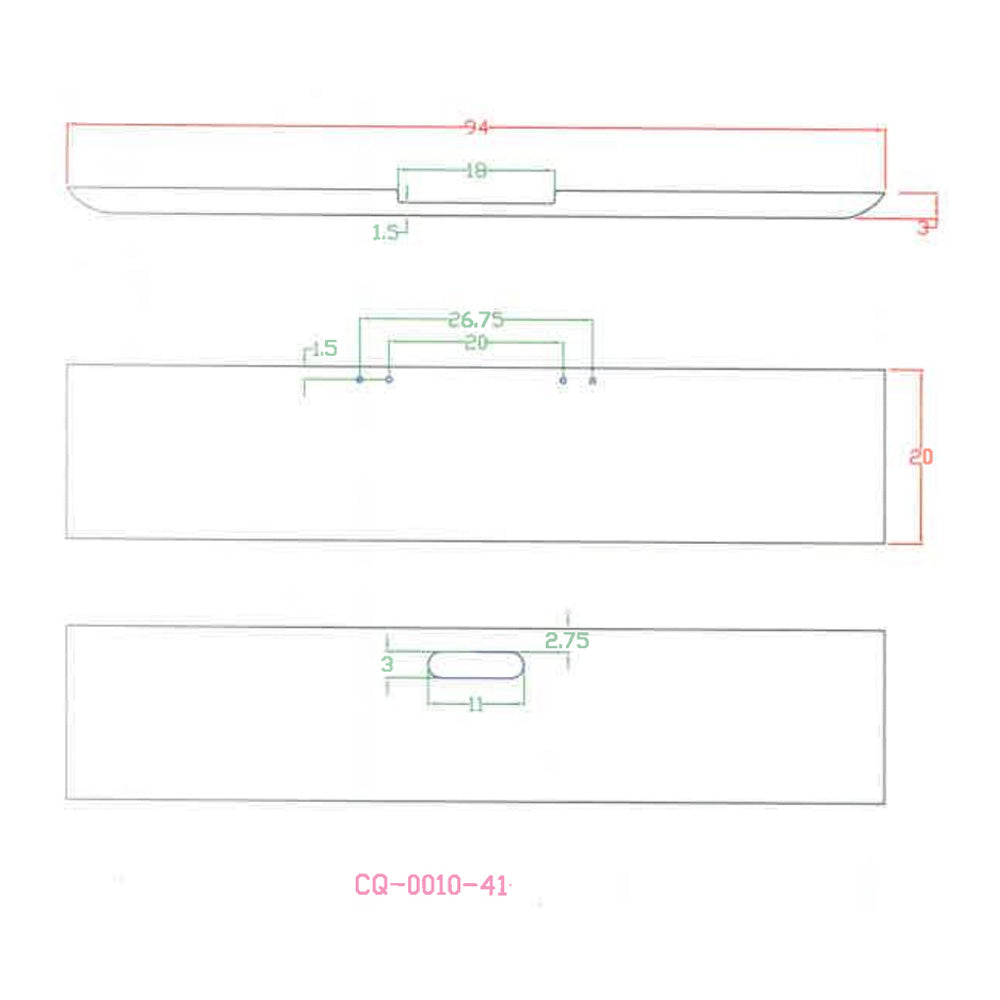 Freightliner Classic 2000-2002 Chrome 20" Texas Square Bumper