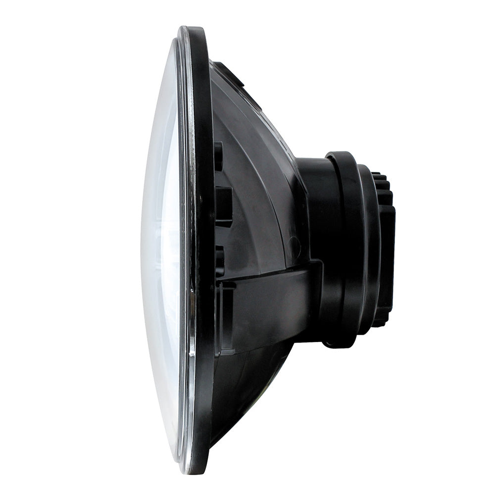 7" ULTRALIT High Power LED Headlight with White LED Position Light Bar