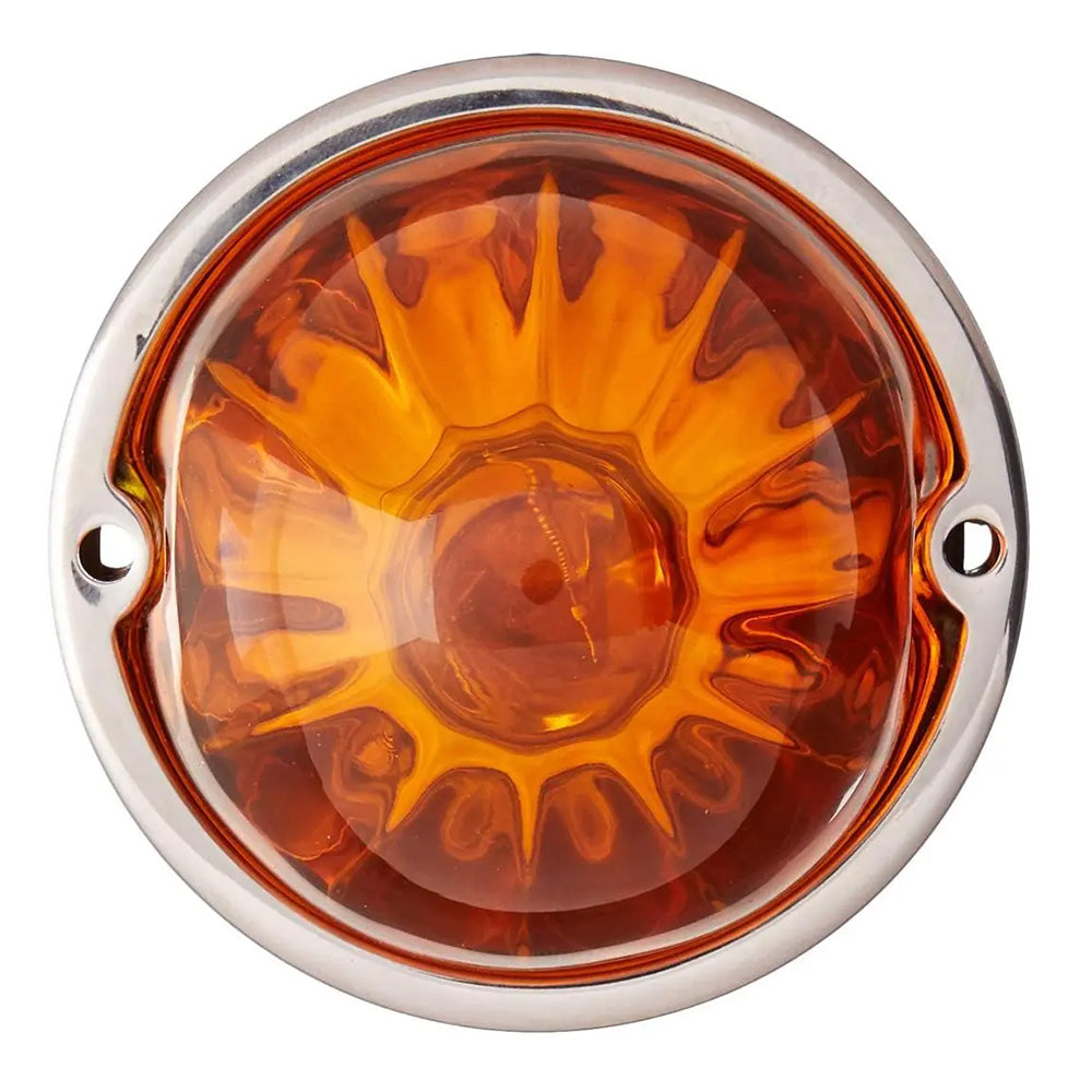 Watermelon Glass Flush Mount Light 2 Wire