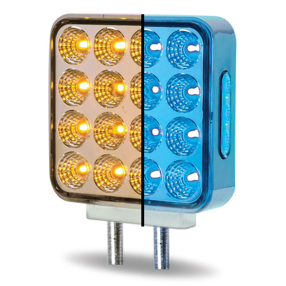 4" Square Dual Revolution Double Face LED Light