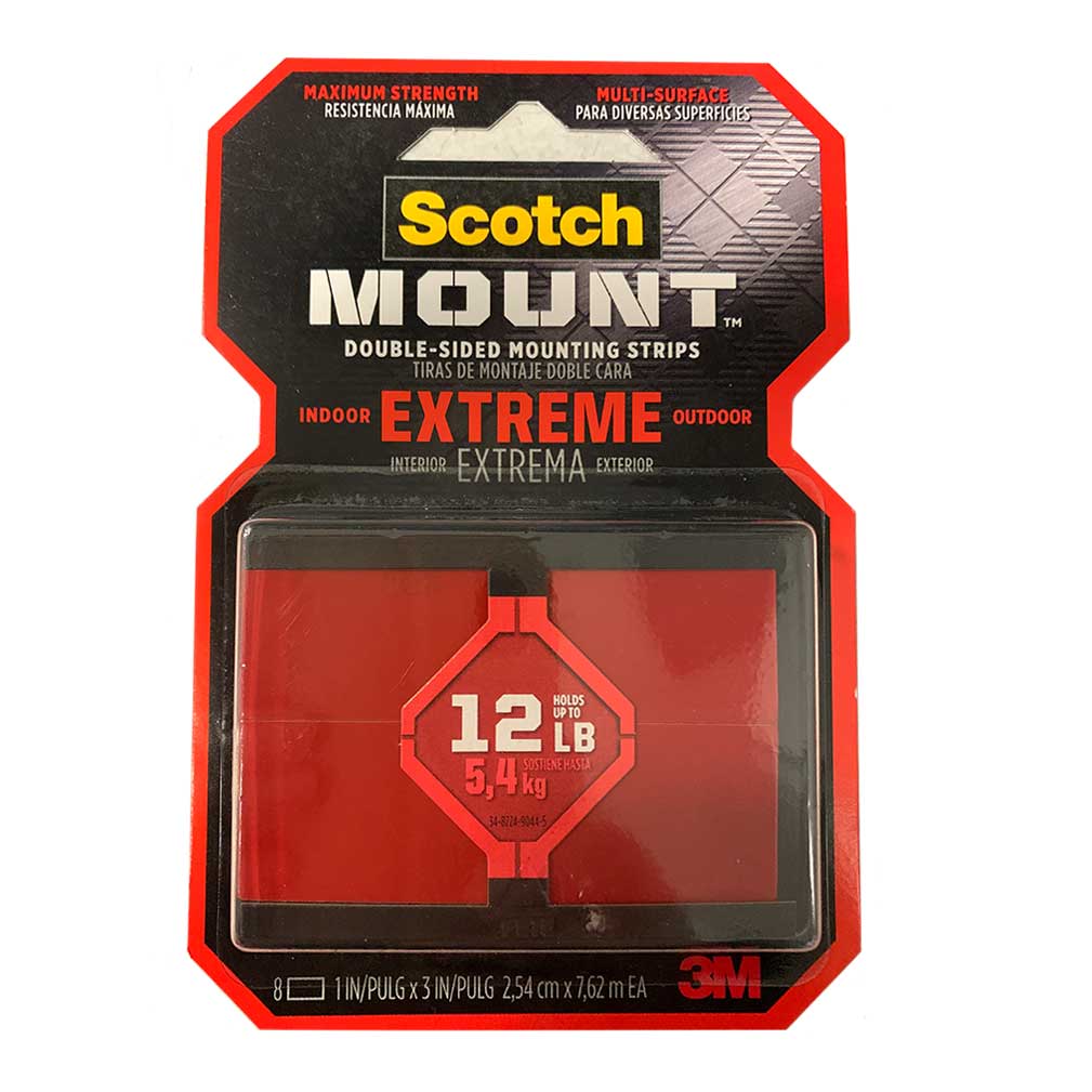 3M Scotch Mount Extreme Double-Sided Mounting Strips