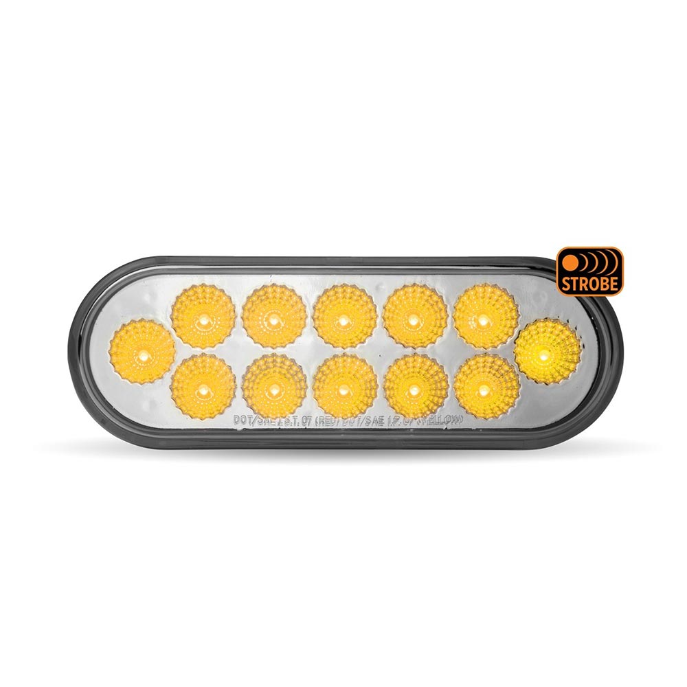 6" Dual Revolution Red/Amber Strobe LED Light