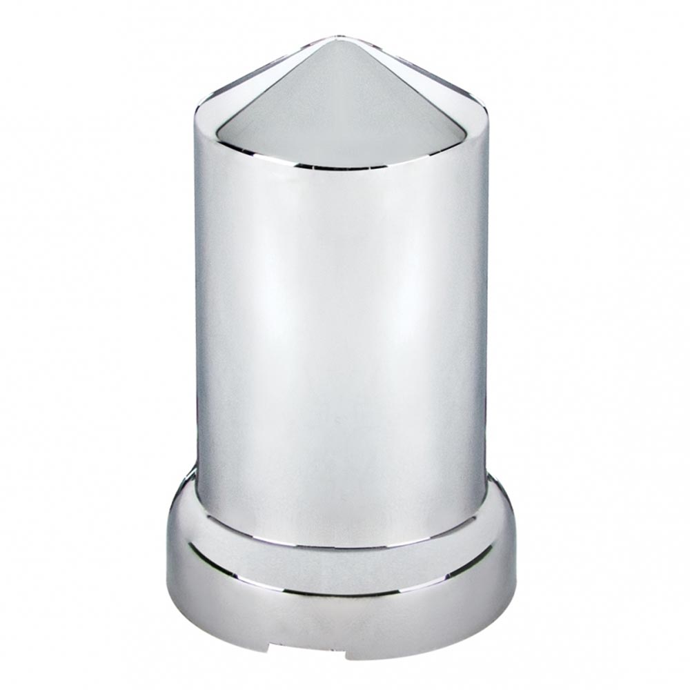 33mm Chrome Plastic Pointed Nut Cover - Push On 60PK