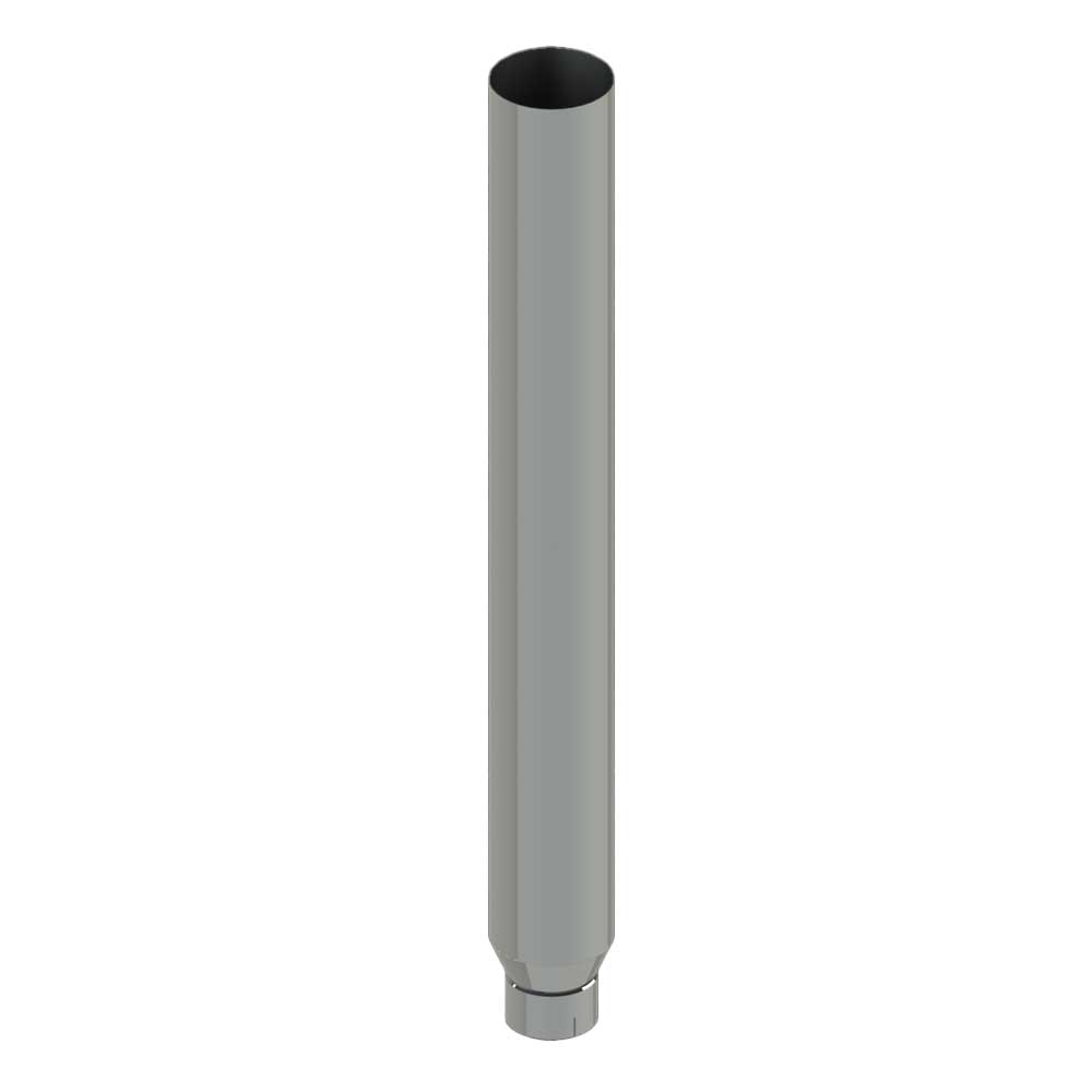 6"-5" x 108" Flat Top Chrome One-Piece Stack Expanded