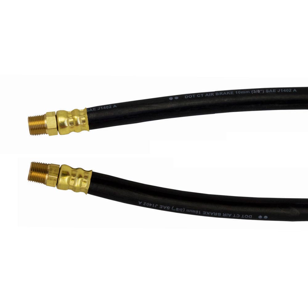 Black 3/8"ID Air Hose with LIFESwivel Ends
