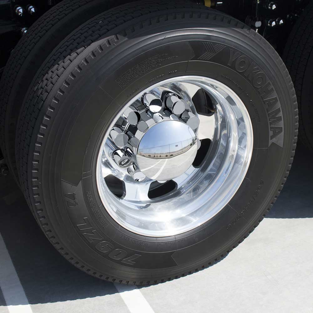 Thread-On Axle Cover Kit with Cylinder Nut Covers, 33mm Thread-On