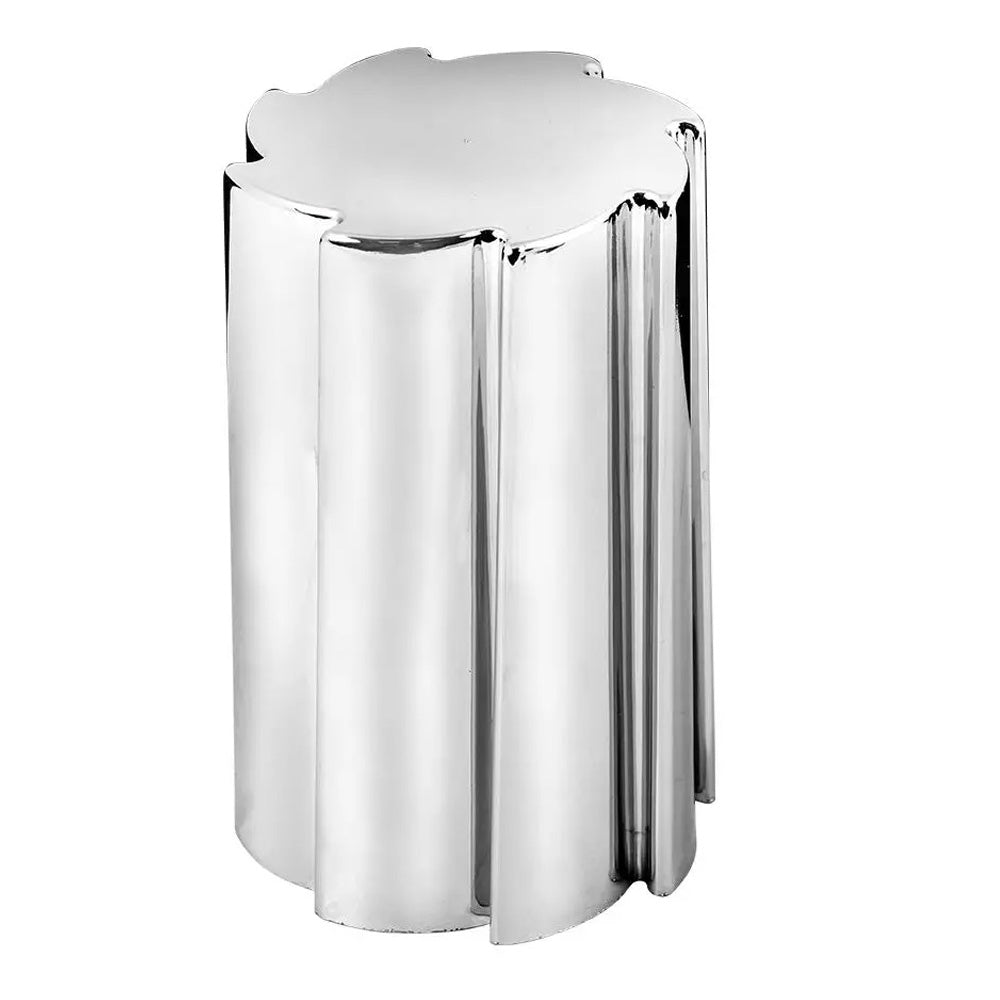 33mm x 3-1/2" Chrome Plastic Sonic Flat Top Nut Cover - Thread On