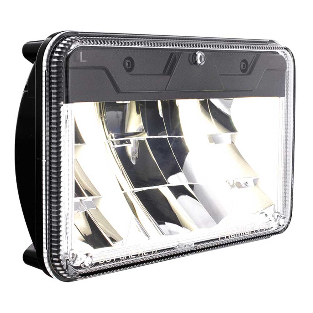 4" x 6" Ultralit LED Low Beam Headlight w/ Polycarbonate Lens & Housing