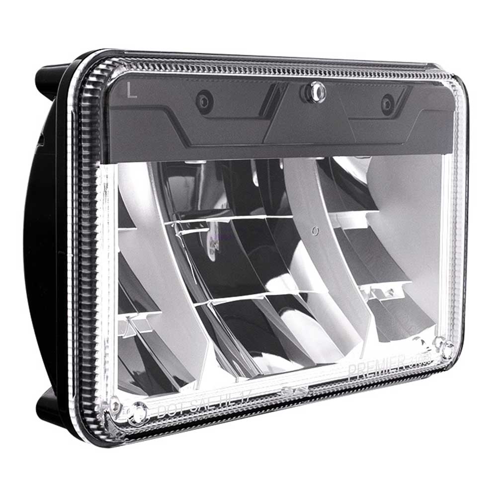 4" x 6" Ultralit LED Low Beam Headlight w/ Polycarbonate Lens & Housing