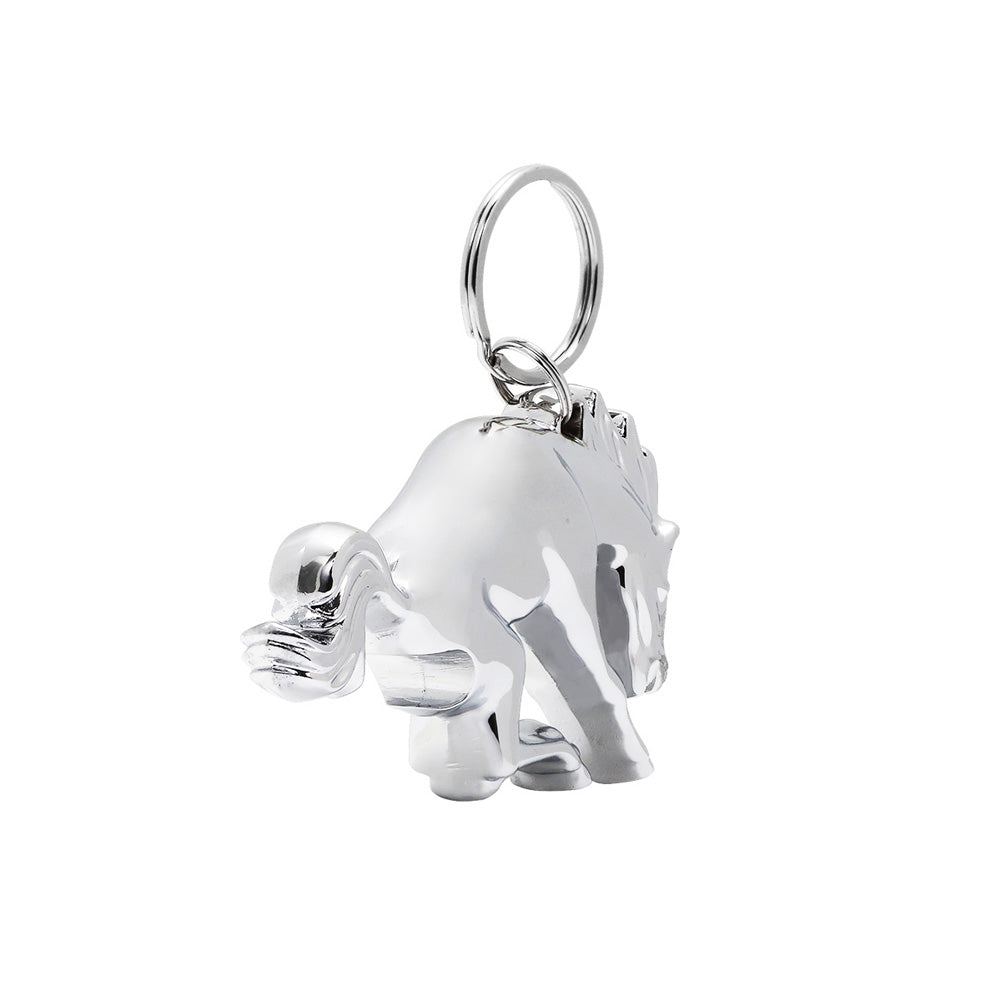 Chrome Bucking Horse Keychain, Bottle Opener