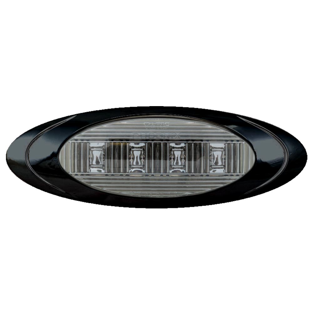6-5/8" 4 LED Magnum 1 Marker Light with Black Bezel