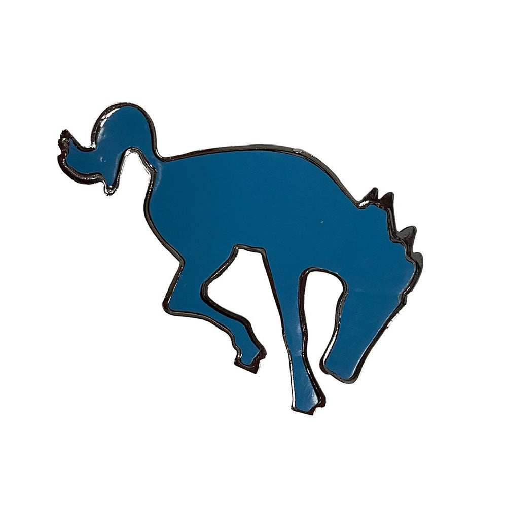Plastic Chrome Bucking Horse Emblem