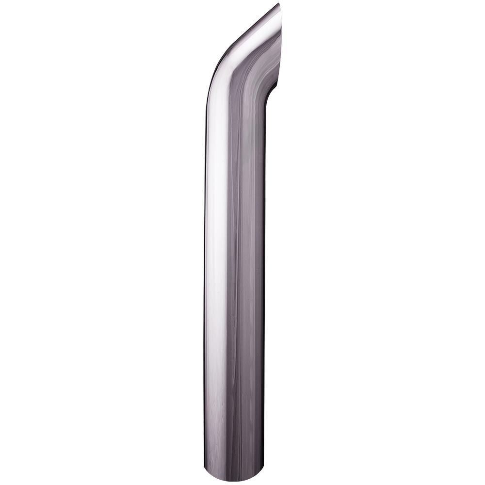 5"D x 68"L West Coast Curve Chrome One-Piece Stack