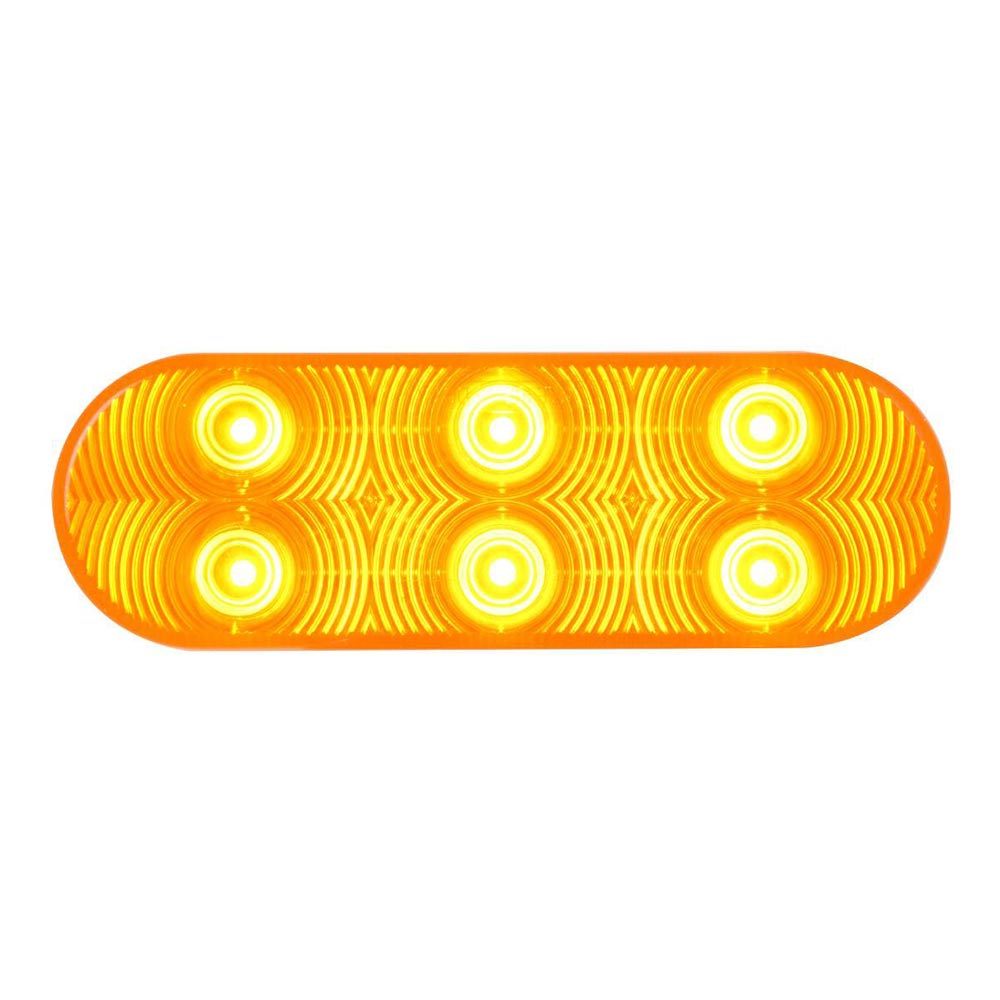 6" Oval 6 LED Sealed Highway Style Light