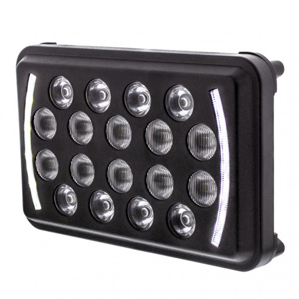 6" x 4" Rectangular 18 LED High/Low Beam Headlight