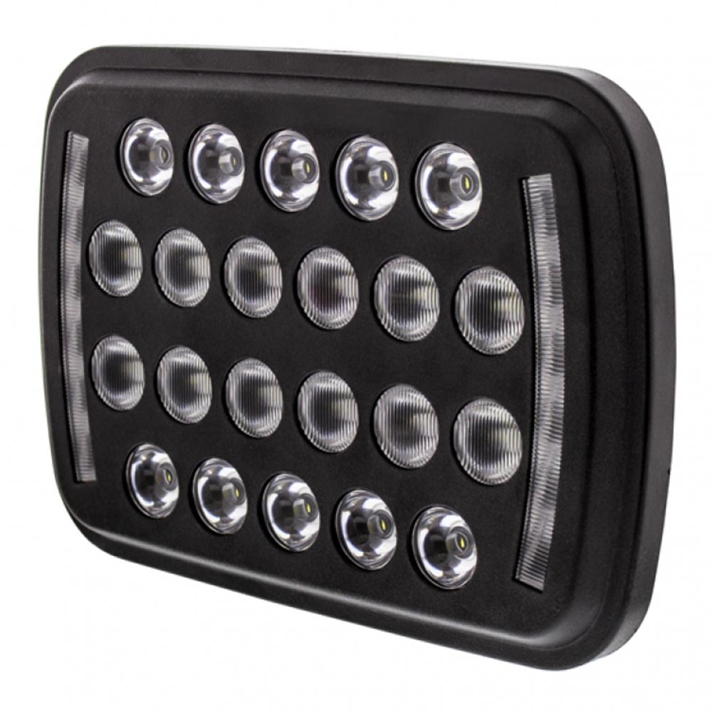 5" x 7" Rectangular 22 LED High/Low Beam Headlight
