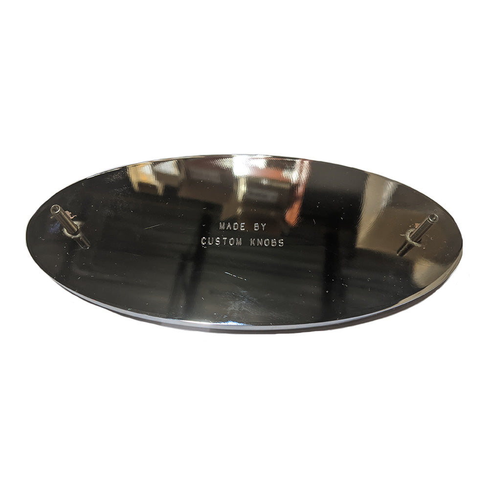 Peterbilt Oval Emblem in Black and Chrome