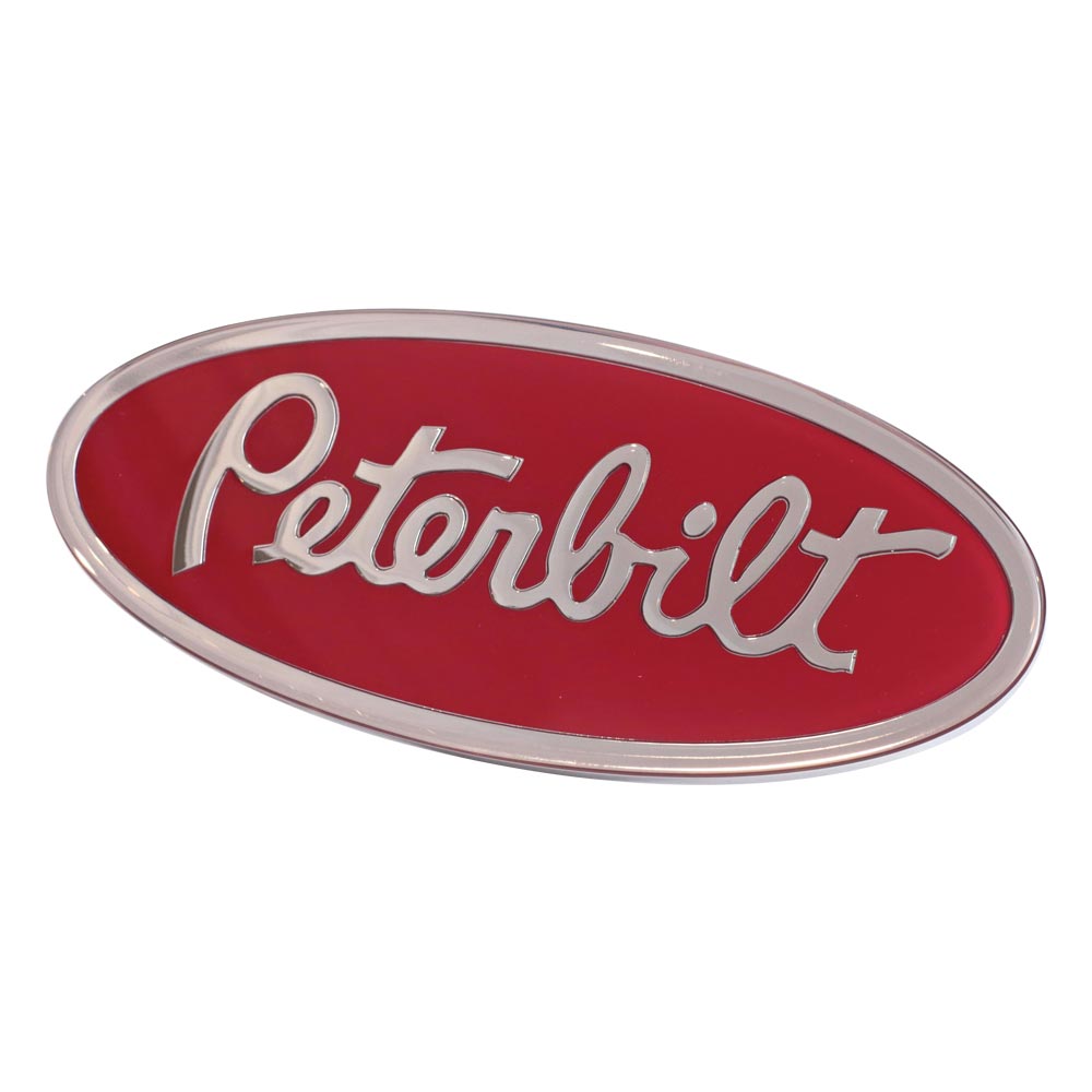 Red Peterbilt Oval Emblem