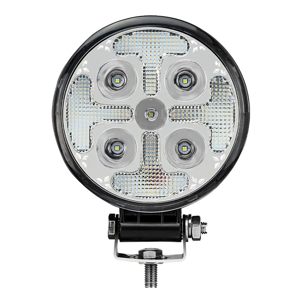 4.5" Amber Cross Strobe 25 LED Work Lamp